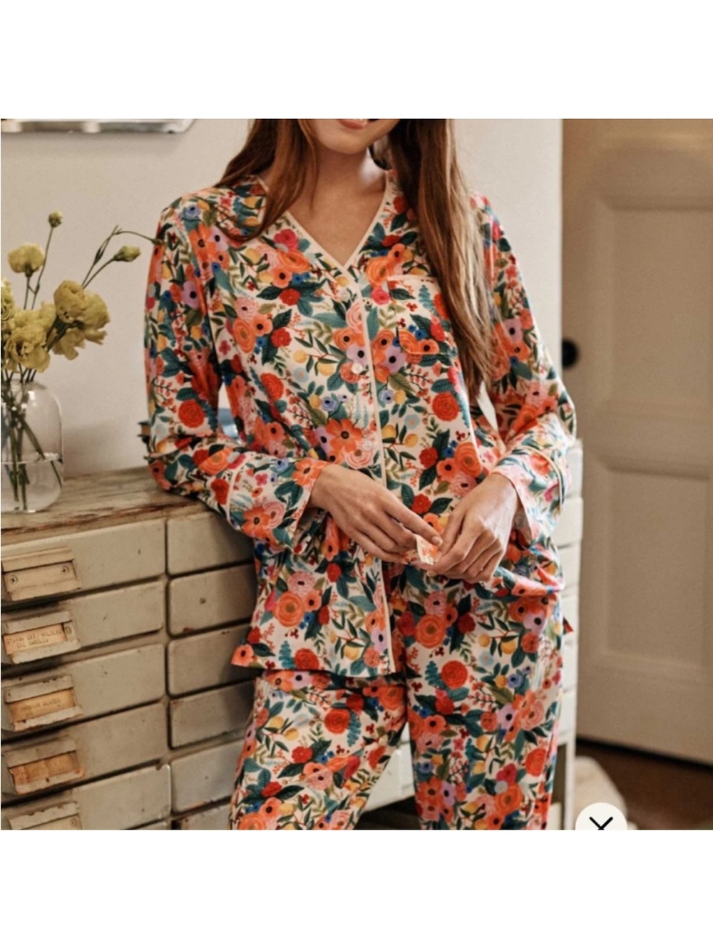 Rifle Paper Co. X Summersalt The Cloud 9 Silky PJ Set Small